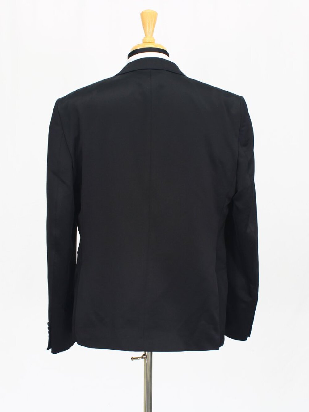Van Heusen 48R 42 Black Full Suit 2-Button Solid R669 - Picture 9 of 15